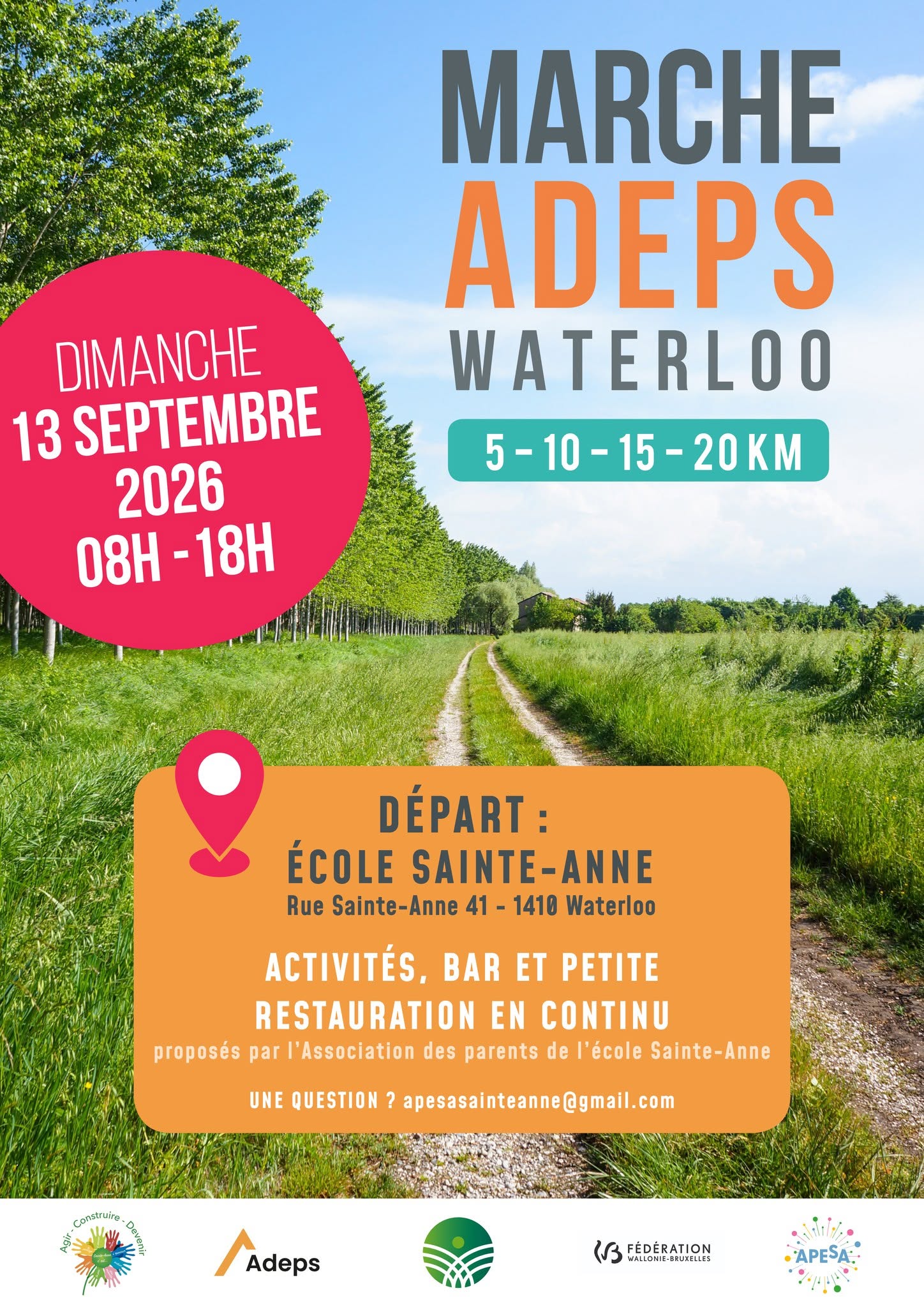 Marche ADEPS ce dimanche 13 sept.